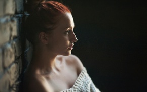 girl, Vladislava Masko, face, portrait, redhead