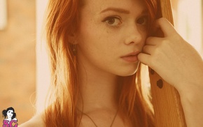 face, girl, redhead