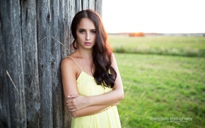 girl, dress, girl outdoors, portrait