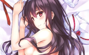 Saenai Heroine no Sodatekata, anime girls, underwear, Kasumigaoka Utaha, nude