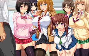 anime girls, Dosukebe Sakusei Class