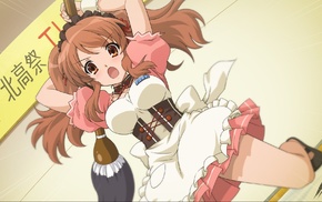 anime girls, Asahina Mikuru, The Melancholy of Haruhi Suzumiya, maid outfit