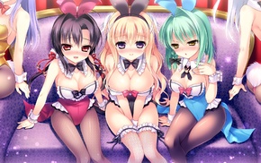 Manabe Kafuka, bunny suit, anime girls, Bunny Paradise Bani Para Koibito Zenin Bani, ka Keikaku, visual novel