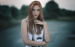 redhead, girl, portrait