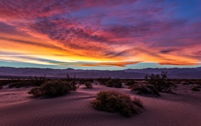 sky, dune, landscape, desert, clouds, Death Valley