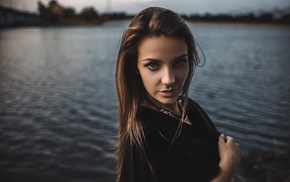 girl, portrait, face
