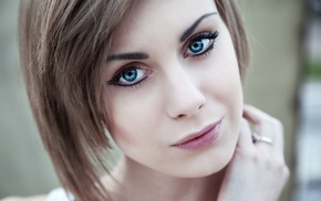 face, girl, portrait, blonde