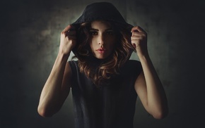 portrait, face, girl