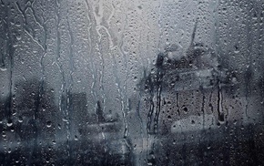 tank, water drops, glass