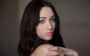 girl, Zsanett Tormay, brunette, photography, blue eyes, model
