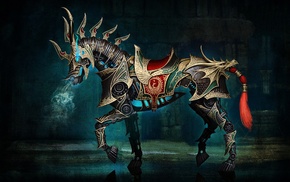armor, Rift Online, fantasy art, digital art, horse