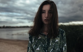portrait, girl, face