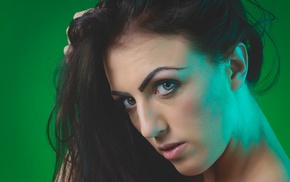 girl, portrait, face