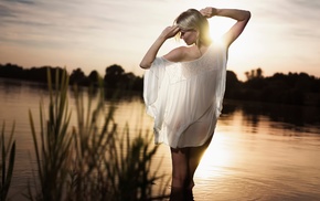 girl, model, girl outdoors