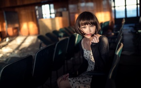 Karina Kim, Maxim Guselnikov, Asian, girl, sitting, portrait