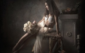 flowers, brides, model