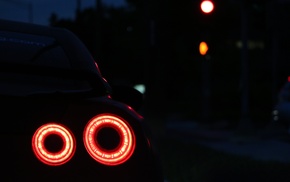 night, Nissan GTR, car, Super Car