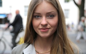 blonde, blue eyes