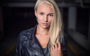 blonde, face, portrait, girl