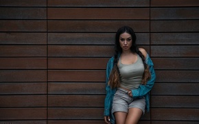 braids, walls, girl, jean shorts