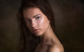 girl, portrait, face