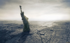 Statue of Liberty, render, apocalyptic