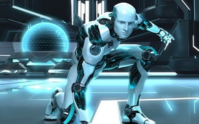 androids, cyborg, science fiction, digital art, CGI, robot
