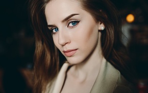 face, girl, portrait, blue eyes