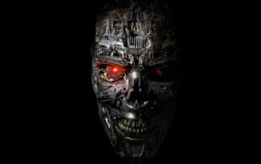 teeth, face, robot, Terminator, artwork, CGI