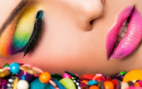 face, colorful, lips, open mouth, model, bright