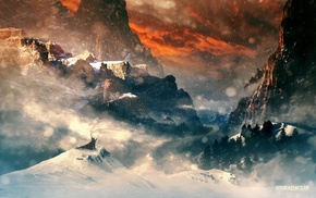 snow, The Hobbit, mountain