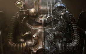 Fallout, helmet, power armor, Fallout 4, Bethesda Softworks, video games