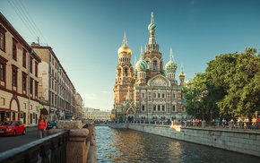 river, promenades, city