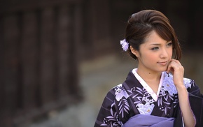 kimono, traditional clothing, girl, Japanese clothes, Japan