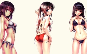 Kato Megumi, anime girls, Kasumigaoka Utaha, bikini, anime, Sawamura Eriri Spencer