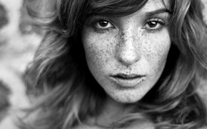 freckles, face, Vica Kerekes