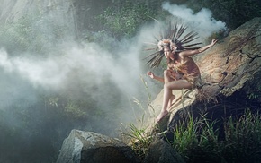 girl, girl outdoors, model