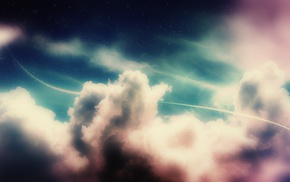 fantasy art, abstract, sky