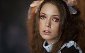 portrait, girl, Xenia Kokoreva, face