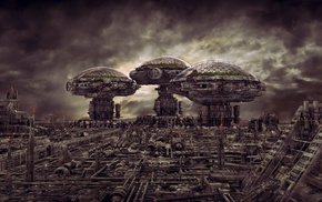 futuristic, science fiction, artwork