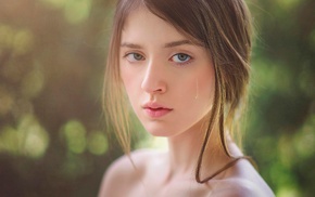portrait, model, face