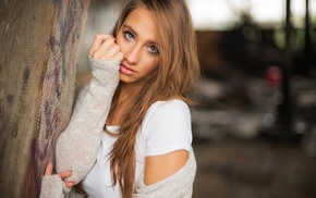 face, girl, portrait, blonde