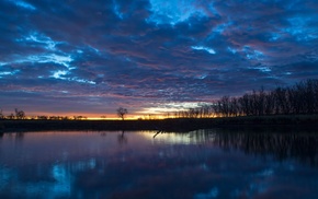 landscape, sunset