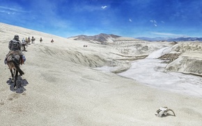 mountain, landscape, desert