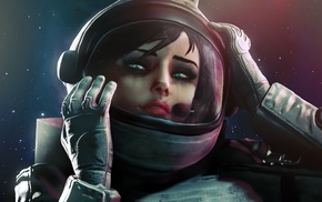 Elizabeth BioShock, astronauts, artwork, BioShock