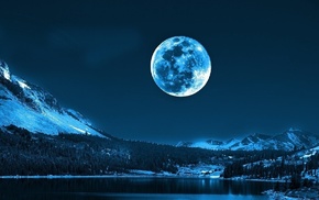 moonlight, moon