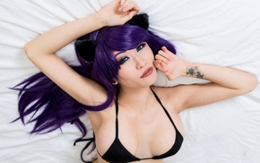 cosplay, kitty nguyen, purple hair