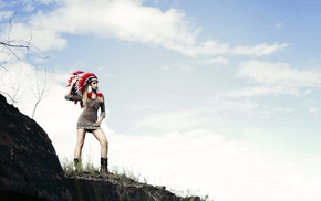 model, girl outdoors