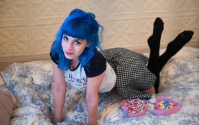 blue, Suicide Girls, dyed hair