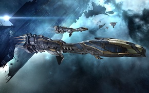 Stabber Cruiser, concept art, Minmatar, EVE Online, space, science fiction